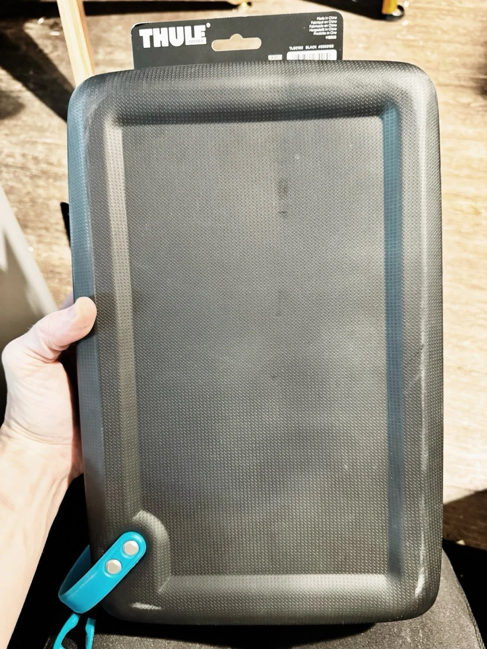Thule Legend GoPro Hard Shell Travel Case Black/Blue Camera Access Organizer NWT
